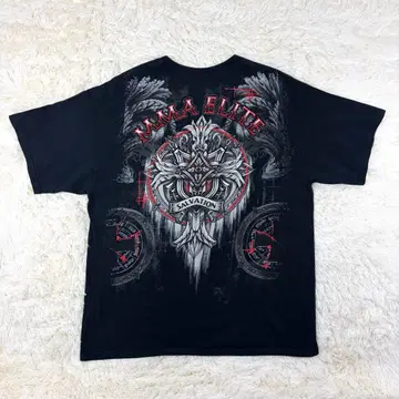 MMA ELITE SALVATION 티셔츠 블랙 XL US 구제 의류