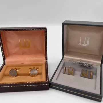 dunhill 던힐 커프스 2세트 커프 링크스 박스 포함 남성용
