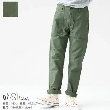 [새상품] 새상품 Orslow 슬림핏 퍼티그 팬츠 1 S