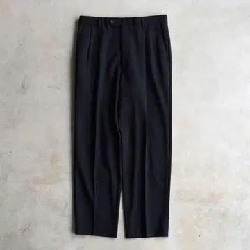 90s 프로토 우오모 투 턱 슬랙스 블랙 W33 L30 빈티지