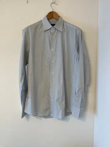 Zegna 제냐 긴팔 셔츠 스트라이프 41 L~XL 상당 남성용