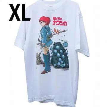 바람계곡의 나우시카 화이트 T셔츠 WHITE XL