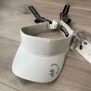 ADMRIAL 화이트 바이저 ADM62F4 골프 테니스 리본