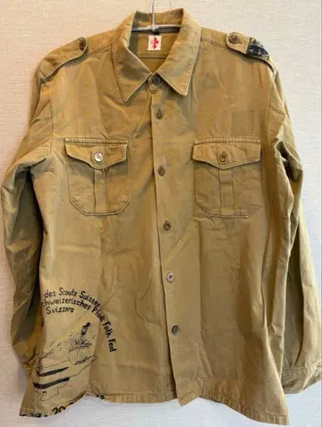 유로 구제 빈티지 보이 스카우트 셔츠