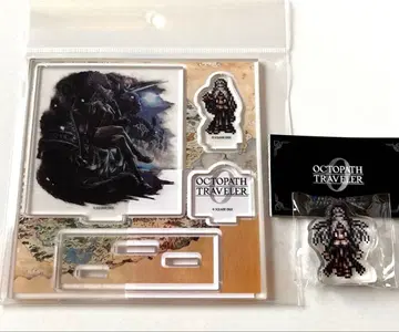 옥토패스 트래블러 아크릴 스탠드 플레이트 아크릴 블록 타투락