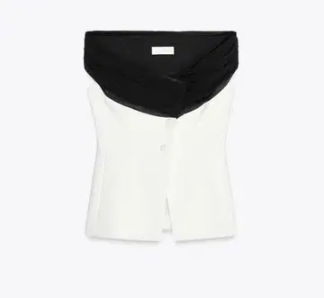 ZARA 오프숄더 베스트 XS