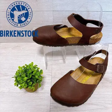 버켄스탁 메씨나 가죽 샌들 다크 브라운 24cm