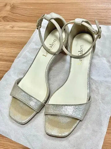 le talon 5cm 플레이트 힐 샌들 23.5cm 실버
