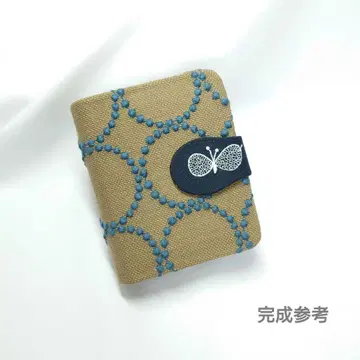 *완성 참고 탬버린 브라운 벨트 포함 2단 접이식 지갑 미나 페르호넨