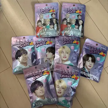 롯데 버블껌 BTS 후르츠믹스 패키지