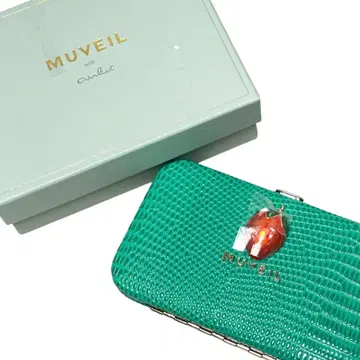 뮤베일 MUVEIL 카드 케이스 리자드 엠보 스트로베리 그린