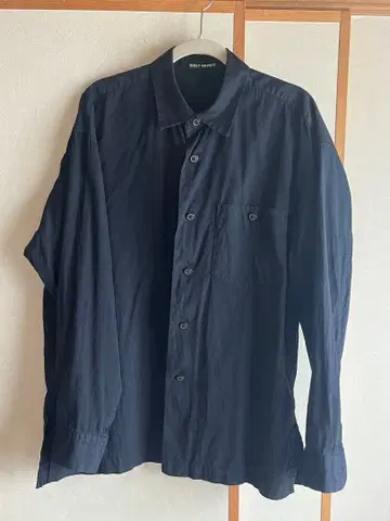 90s ISSEY MIYAKE 블랙 긴팔 셔츠