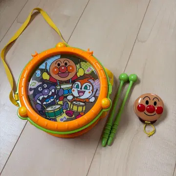 호빵맨 드럼 태고 캐스터네츠 세트