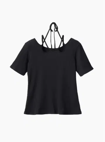 MURRAL 블랙 리본 티셔츠