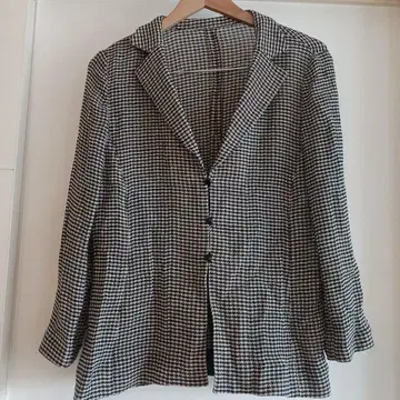 레리안 Leilian 체크 무늬 자켓 사이즈 13+ 얇은 소재 원단