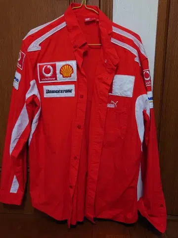 푸마 페라리 긴팔 피트 셔츠 L 사이즈