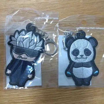 주술회전 Cutie1 팬더 고죠 사토루 자수 키링