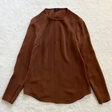 JOSEPH 조셉 실크 100% 블라우스 브라운 36 익명 배송