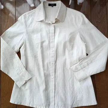 [컨디션 최상] DAKS 셔츠 블라우스 40호 베이지 면 100%