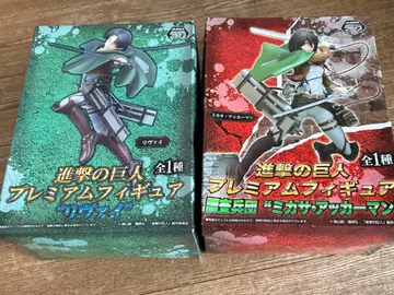 진격의 거인 피규어 리바이와 미카사 아커만 세트