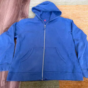 구제 의류 Hanes 풀 집업 후드티 파랑 L