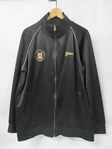 FUBU 트랙 자켓 저리 블랙 백 프린트 XL