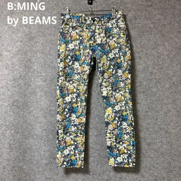 B:MING by BEAMS 꽃무늬 슬림핏 캐주얼 팬츠