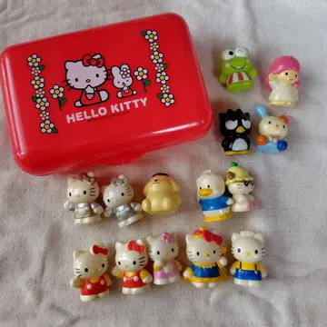 [레어] 산리오 소프트 비닐 세트 키티 케이스 포함