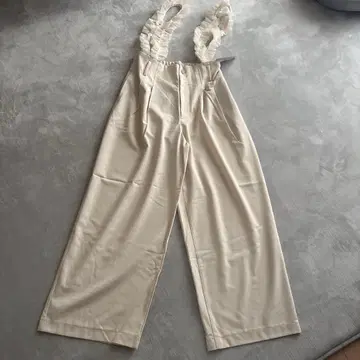 피치 존 PJ 살로펫 팬츠 와이드 팬츠 프릴 올인원