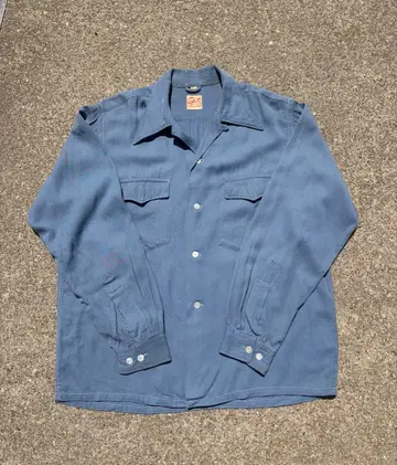40s 레이온 개버딘 셔츠