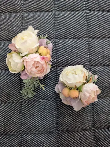 입학식 졸업식 모자 코사지 세트 페어 귀여운