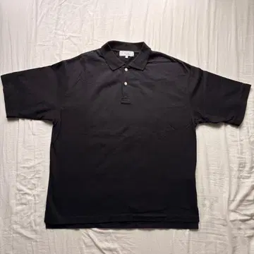 B:MING BEAMS 블랙 피케 셔츠 L 사이즈