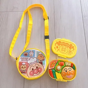 새상품급 호빵맨 도시락 퍼즐 숄더백 2세트
