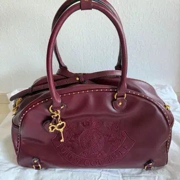 JUICY COUTURE 쥬시 꾸뛰르 버건디 보스턴 백