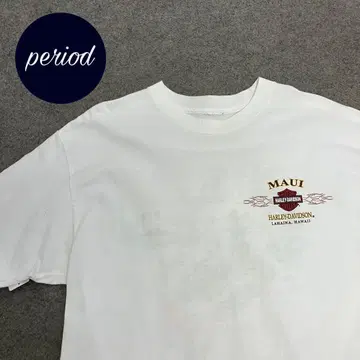 P3236 할리 데이비슨 양면 프린트 티셔츠