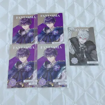 니지산지 8주년 랜덤 메탈 카드 켄모치 쿠츠하 세트 쿠즈모치