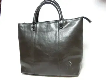 수염 천연 가죽 가죽 블랙 컬러 넉넉한 수납 토트백 남녀 공용