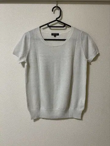 미사용 INDIVI 반팔 니트 5호 언타이틀 로페 아나이 띠어리