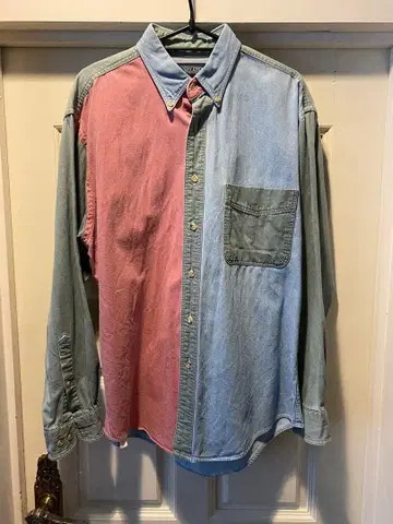 Lands' End 크레이지 패턴 긴팔 셔츠