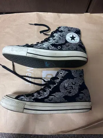 컨버스 올스타 100 니시진 비단 DG 하이 블랙 실버