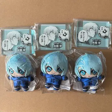 블루 록 원화전 효리 양 봉제 인형 마스코트 코마 플레이트 스탠드