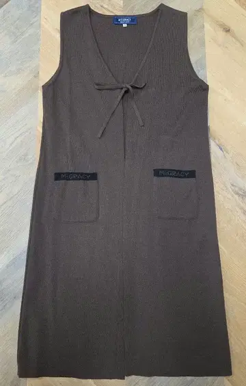 M'S GRACY 브라운 니트 베스트 40 y81