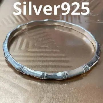 실버 925 뱅글 앤티크 각인 있음 외국산 핸드메이드 제품