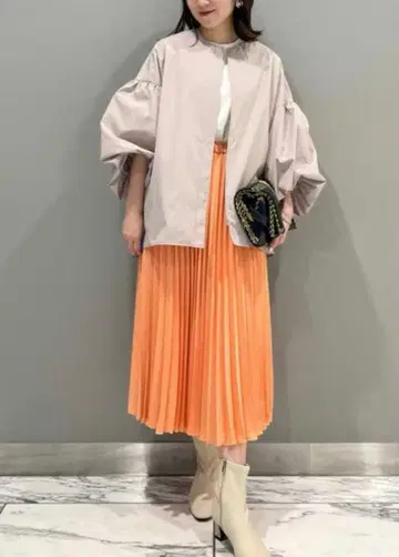 새상품급 INDIVI 인디비 블루종 자켓 노카라 M 월드