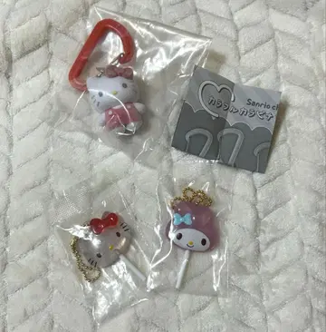 컬러풀 카라비너 참 키티 & 컬러풀 캔디 참 키티 마이멜로디