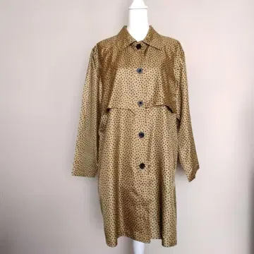 레리안 Leilian 롱 코트 얇은 소재 골드 블랙 LL