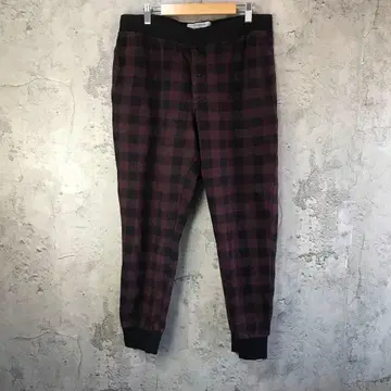 B3322 구제 의류 파자마 팬츠 마젠타 블랙 90s Y2K