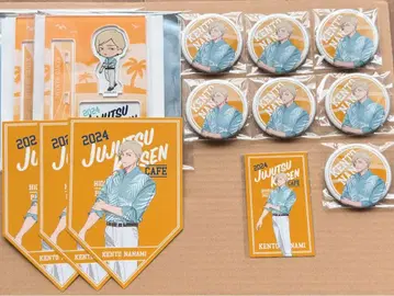 주술회전 카페 2024 나나미 켄토 캔뱃지 아크릴 스탠드 세트