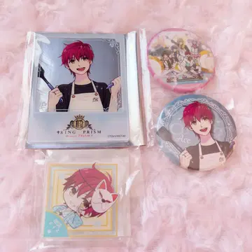 KING OF PRISM 이케부쿠로 에이스 아크릴 키링 캔뱃지 룸웨어
