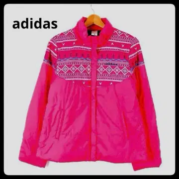 adidas 아디다스 네오 나일론 자켓 충전솜 블루종 페어아일 패턴